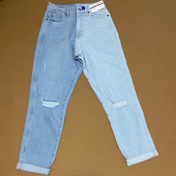 Arizona Juniors Womens High Rise Mom Straight Leg - Picture 5 of 8